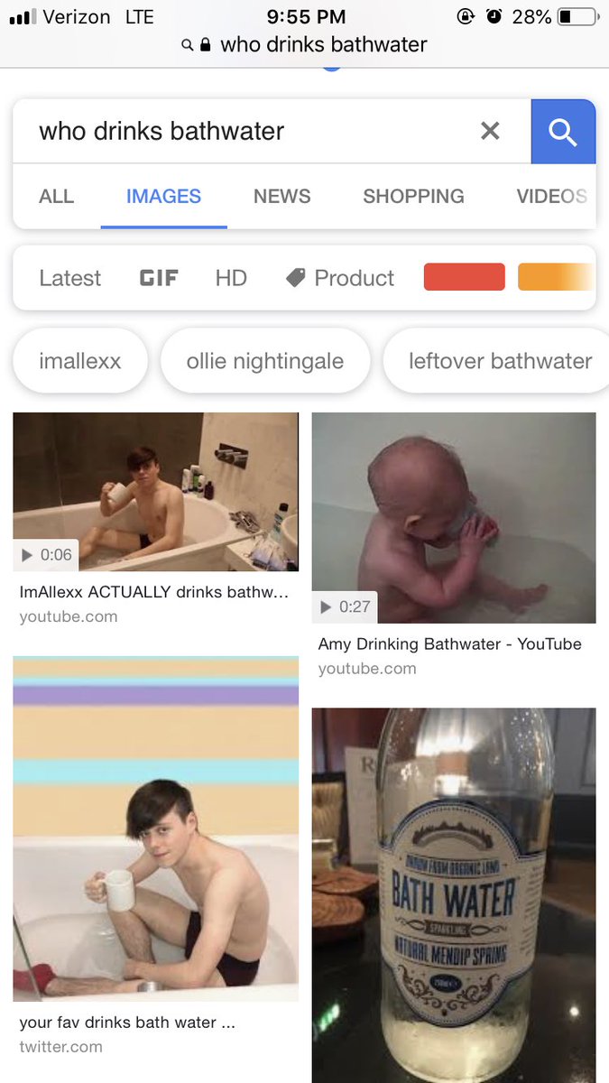 baby drinking bathwater