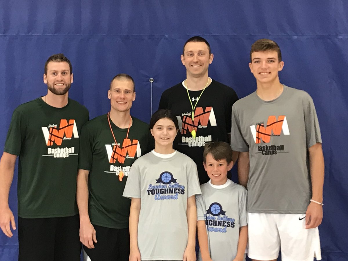 WMCamps's tweet photo. What an awesome camp in Jamestown the last three days! The kids worked very hard and and were fun to coach! Big Shout-Out and Congrats to Milan, Jonah, Allison, and Will on getting our “Landon Solberg Toughness Award”.  #WMCAMPS https://t.co/jQrqhpczb5