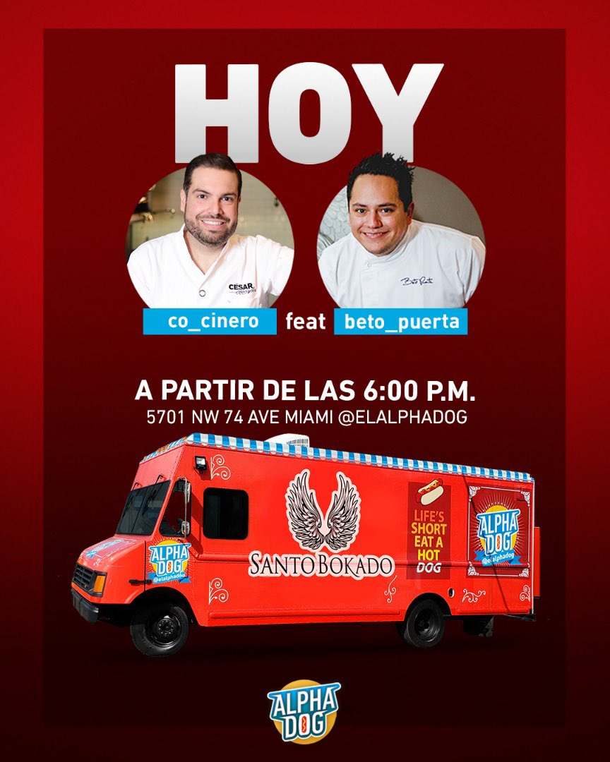 santobokado's tweet photo. Mientras tanto en #Miami ... @beto_puerta junto a @Co_cinero  se dieron un gustazo compartiendo una tarde diferente en #ElAlphaDog https://t.co/8ZTTJkKTqh