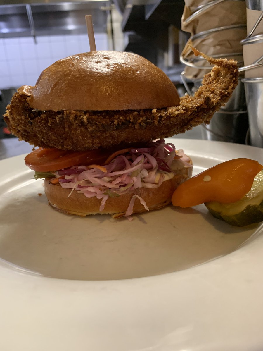 Check out this Fish Sandwich. It packs some heat, too!