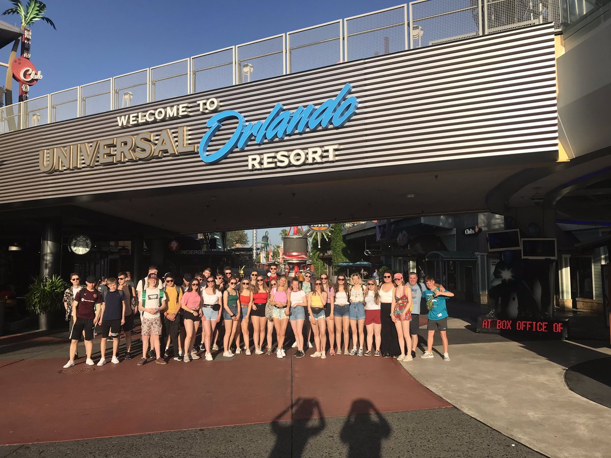 NorthBerwickHS's tweet photo. Excellent first day at Universal.  A backstage tour finding out some secrets of the rollercoaster designs then exploring the parks.    NASA tomorrow. https://t.co/jugof8FGcB