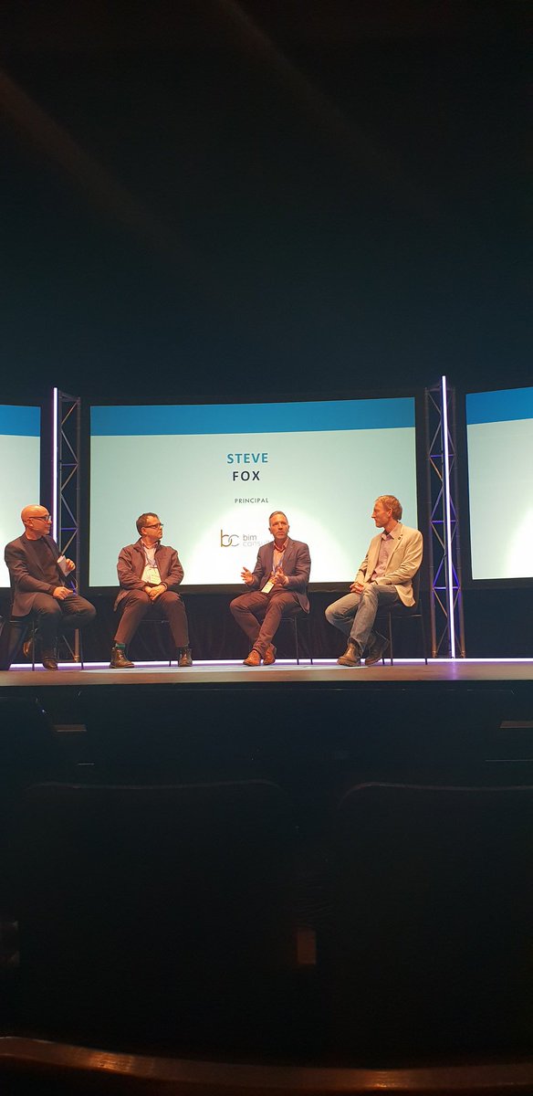 nearmap's tweet photo. "We're finding a movement towards machines computing multiple priorities to help you narrow down options for a development." Steve Fox from Bim Consulting discusses how #AI empowers humans, without replacing them. #NearmapNav19 https://t.co/fVVybrriZ5