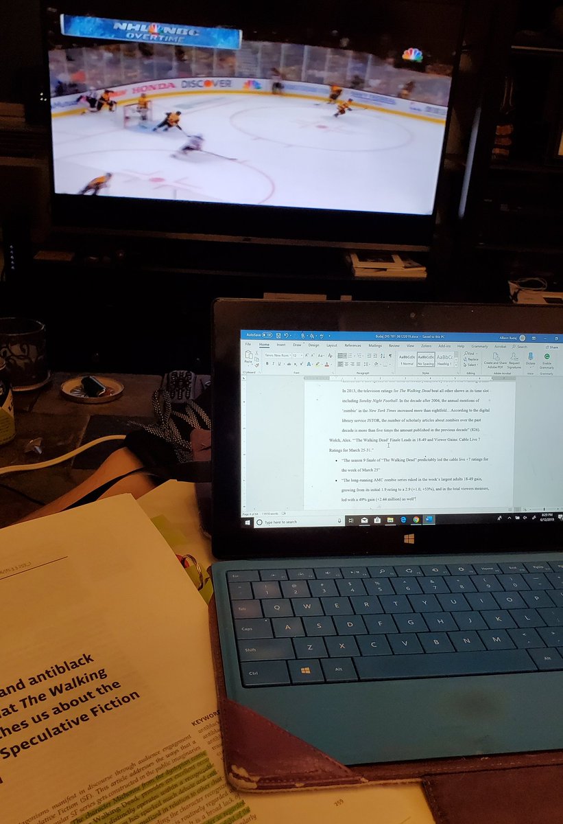 CBudaj's tweet photo. #stanleycup #goblues #fromapenguinsfan #dissertationmultitasking https://t.co/AS2ncaVngP