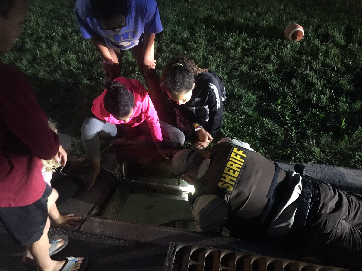 kflater's tweet photo. New Richmond’s finest saving 3 baby ducks tonight. Good job officers! @NewRichmondNews https://t.co/Y3yVh0UtLJ