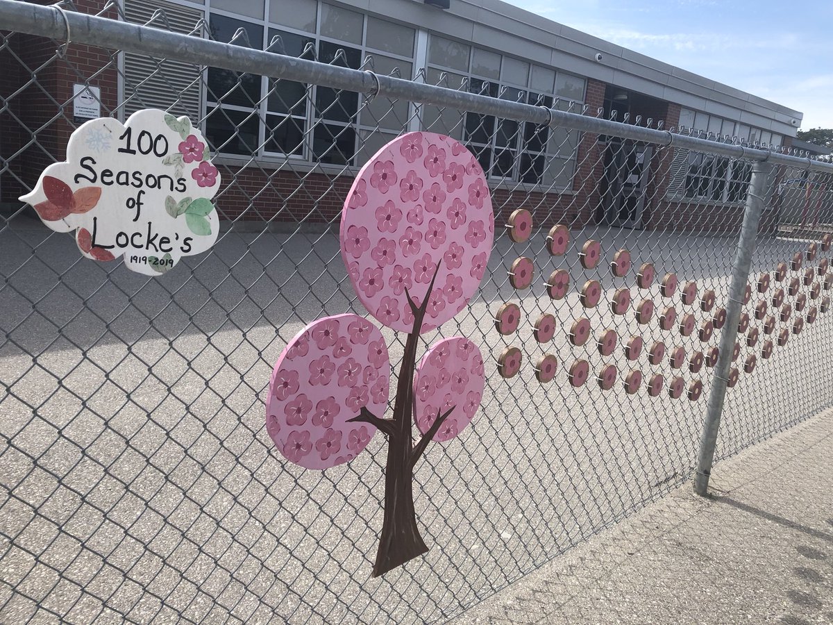 Lockes22's tweet photo. 1919-2019 ...sharing 100 seasons of #lockespride with our school community! Thank you @ThorntonNurse and Ms. Reid for your leadership on this #LockesCentennial project @cityofstthomas @TVDSB https://t.co/KeJeOuAsnO