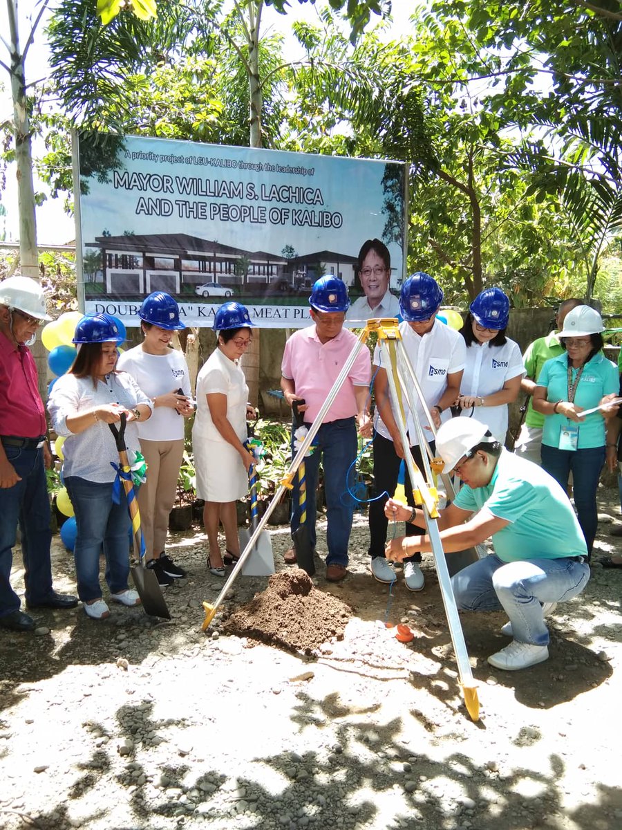 PPP_Ph's tweet photo. ONGOING: Municipality of Kalibo led by Mayor William Lachica breaks ground for their Kalibo Meat Plant PPP Project #LocalPPPs #PhPPPProject #PhPPPProgram @PIADesk @pnagovph https://t.co/sySAG6fy8p