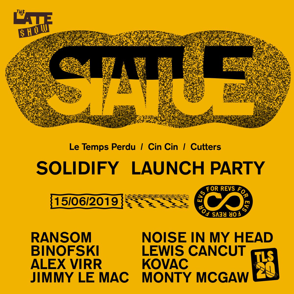 To celebrate the release of SOLIDIFY there will be a set in stone for <a href="/THE_LATE_SHOW/">THE LATE SHOW</a> at <a href="/RevolvrUpstairs/">Revolver Upstairs</a> on Saturday night. Thanks to <a href="/paz_paz_paz_paz/">paz</a> for the artwork. Mould it wet. Let it dry. Solidify! 🗿🔥⚒️