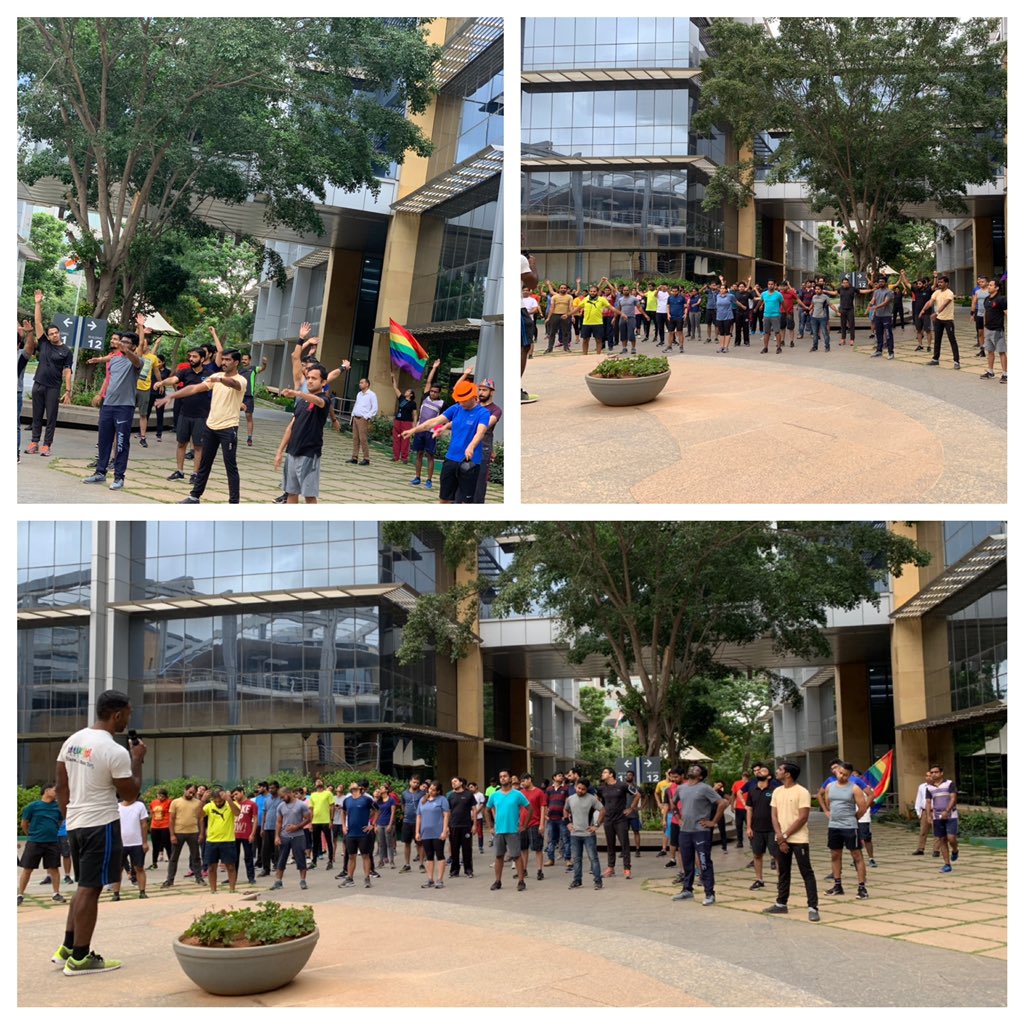 annupamtp's tweet image. Do what you love with PRIDE! The team getting ready for our 5k walk / run on this lovely Thursday morning.. #WeAreCisco #CiscoPride