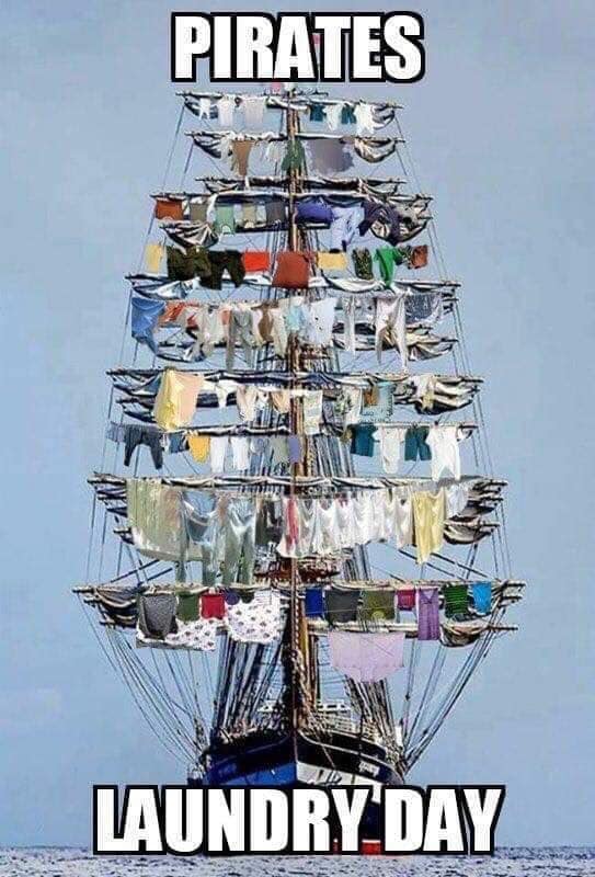 WizardServ's tweet photo. #pirates #laundryday #laundry 
#wizardpropertyservices
#notmyimage https://t.co/5xn4BheoS5