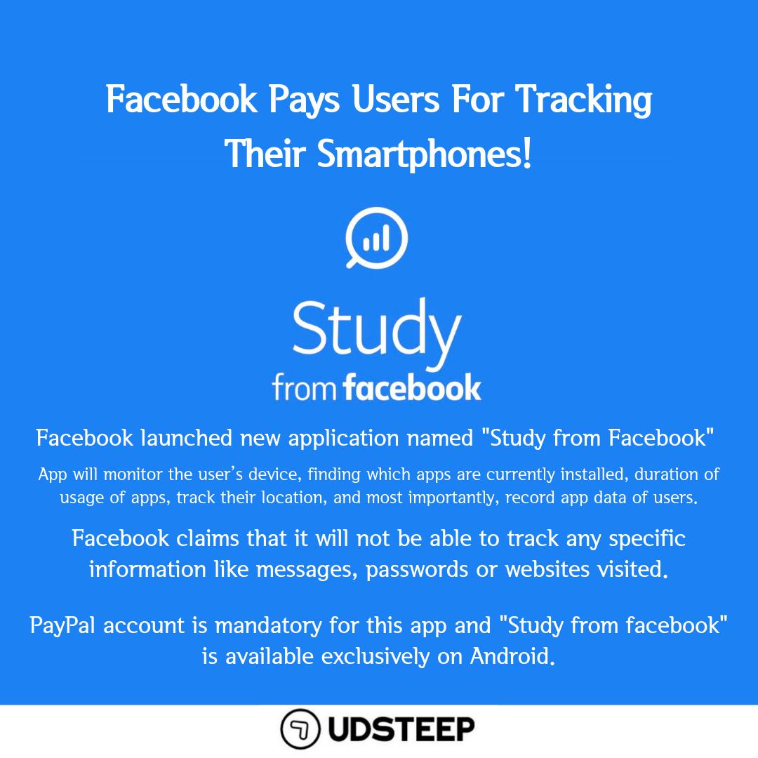 udsteep's tweet photo. Facebook Pays Users For Tracking Their Smartphones!
App Link : https://t.co/oG4OY2kpxx
#Facebook #StudyFromFacebook #Track #Apps #PayPal #FacebookStudy #Android #PlayStore #Security #Privacy #FB #MarkZuckerberg #GlobalCoin #USA #INDIA #Rewards #DataBreach #Cyber #Hacker
#UDSTEEP https://t.co/Ju3Uo91Blr