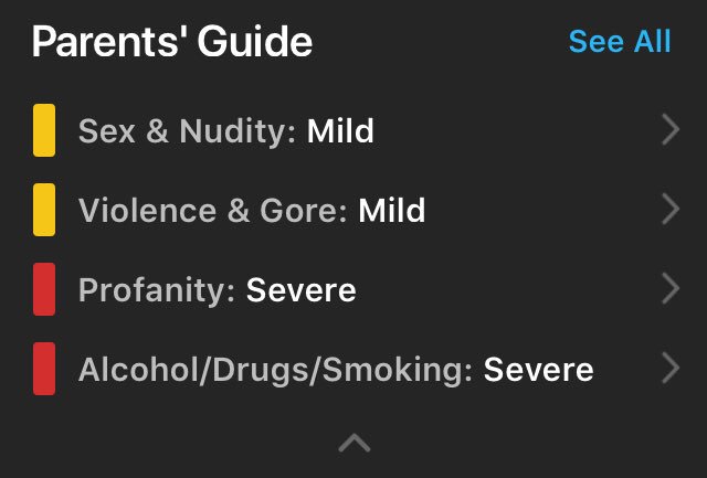 evanjstern's tweet photo. The parental guide on Letterkenny’s IMDb pretty much mirrors my actual life https://t.co/tcuC0Xw7UK