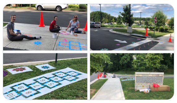 CTEResource's tweet image. Thanks @DiscoveryESPTA @Arlcf @Mburkeart @MsWilliamsArt for making these student designed crosswalks possible for families to think more about their carbon 👣 #walkingtour #APSgreen #Fulbright