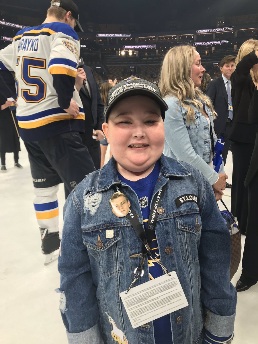 Blues superfan/good luck charm Laila Anderson told me she has “a gift for calling the first goal.”

Before the game, she told her mom Ryan O’Reilly would score first. Her mom was skeptical.

Laila: “Mom, two things: you should never doubt ROR, and you should never doubt me.”