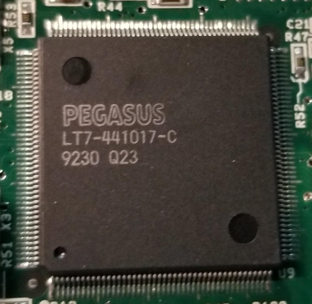 And this one is a Pegasus chip... Apparently Pegasus developed this device, so there's nothing online for this chip.