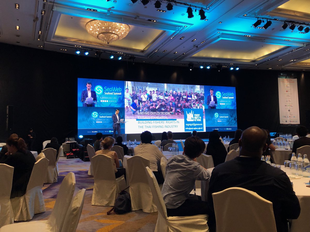 FutureofFish's tweet photo. Final session of #SWSS19 celebrating some of the leading organizations pushing to forge a future of sustainable and ethical seafood. https://t.co/5kSKRmb90q