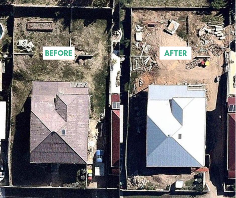 VantagePointQLD's tweet photo. The image may be grainy but the results are clear - we replaced this roof!
#beforeandafter #roofreplacement #newroof #roofingbrisbane #roofingqueensland #metalroofingspecialists #vantagepointroofing #brisbaneroofing #metalroofingcontractorbrisbane #residentialroofing #zincalume https://t.co/YYyN1YeOrR
