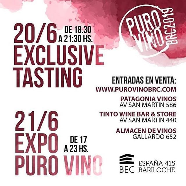 AleIglesiasWine's tweet photo. #Repost @niconoceti @get_reposter
Entradas a la venta en ☝️☝️☝️ @patagonia_vinos @tintovineria @almacenbeberbien
YA FALTA POCO!!! 🍷🍷🍷🍷
.
.
.
#purovinobrc2019 #exclusivetasting
#expodevinos #expodevinhos #wineexpo
#feriadevinos #feiradevihnos #wine… https://t.co/nIgllhTjyG https://t.co/5gP65Fw9Lv