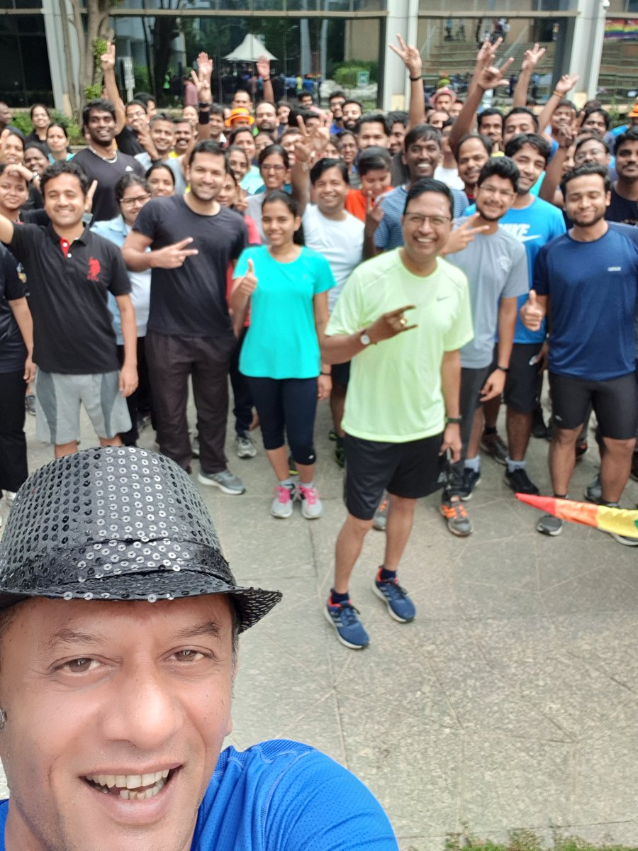 Gardesam9's tweet image. Celebrating PRIDE month today morning with some enthu #CiscoPride runners ! @annupamtp flagged off the run ! #WeAreCisco #cisco_in
