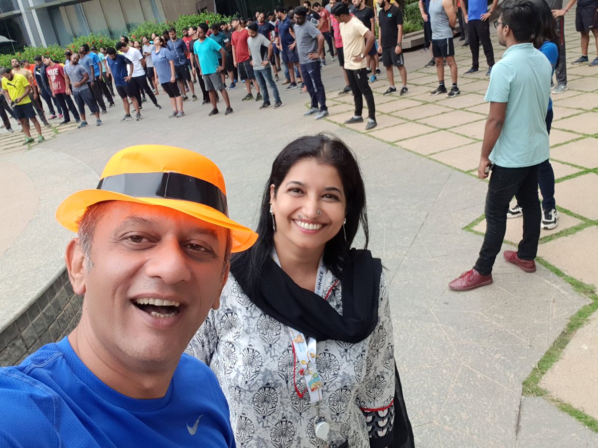 Gardesam9's tweet image. Celebrating PRIDE month today morning with some enthu #CiscoPride runners ! @annupamtp flagged off the run ! #WeAreCisco #cisco_in