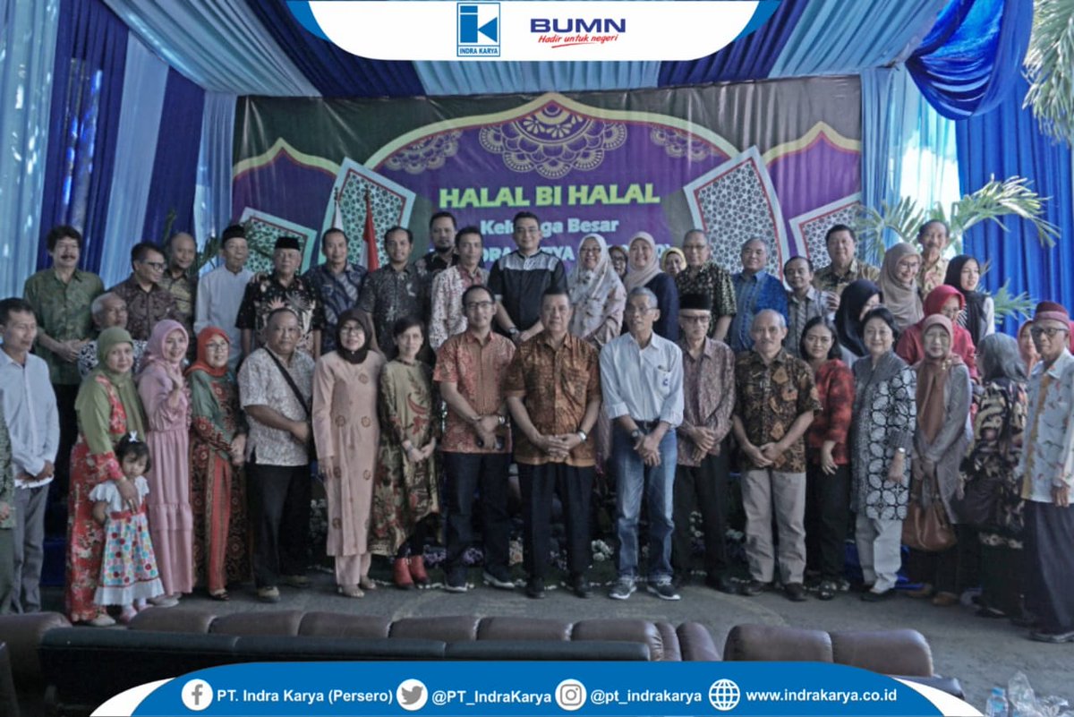 agrinas_palma's tweet photo. Halal Bihalal PT Indra Karya (Persero) dilaksanakan serentak di Kantor Pusat Jakarta dan kantor Divisi @PT_IndraKarya yang berada di Malang dan Semarang pada Rabu (12/6).  
@ForHumBUMN 
@KemenBUMN 
@PT_IndraKarya 
#IndraKarya 
#IndraKaryaAhlinyaAir 
#infoIKA 
#halalbihalal https://t.co/nd3Qku2YOe