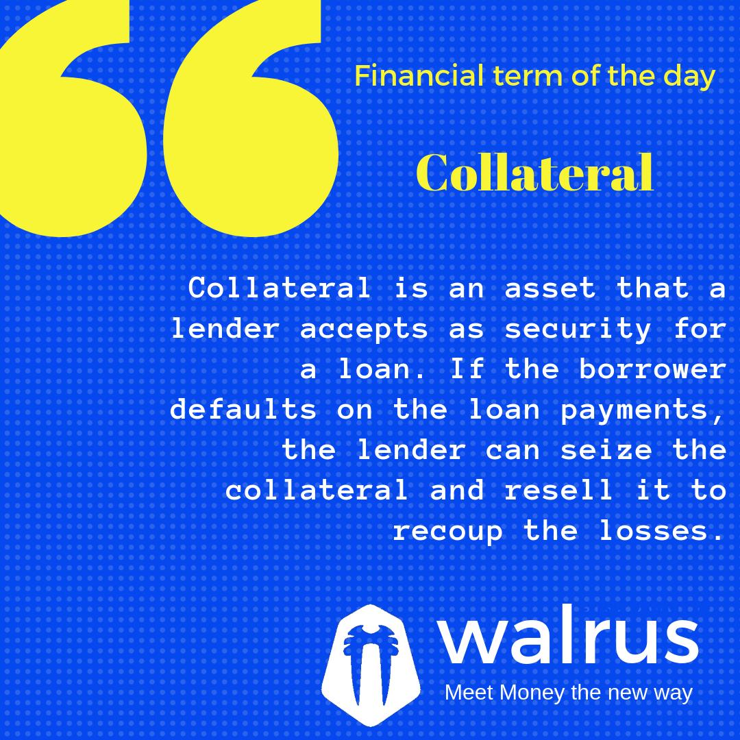 walrus_club's tweet photo. #Walrus financial term of the day - #Collateral
a security for lenders
Register today at https://t.co/SmtmCqIsQH
#fintech #finance #Asset #Liability #financialeducation #kids #bankingforkids #lenders #security #smartkids #education #banking #bank #wizkids #financialliteracy https://t.co/yPYJU28oJu