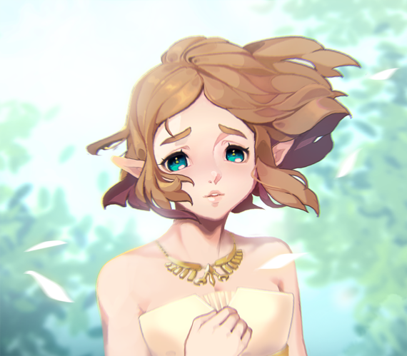 Okay, but ever scene with Zelda but with short hair. 

I just want to see her in this dress again...and her and link to SMOOCH.  

#zelda #zeldabreathofthewild2  #legendofzelda