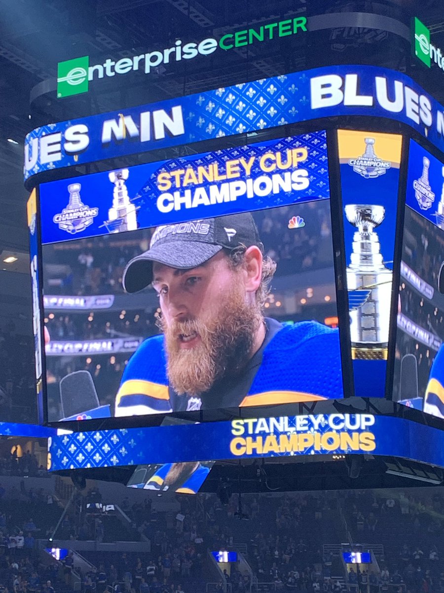 KingSully10's tweet photo. The blues are Stanley cup champions.
St. Louis is a city of CHAMPIONS.
24 years, every minute worth the wait. https://t.co/z2MNpOGtLV
