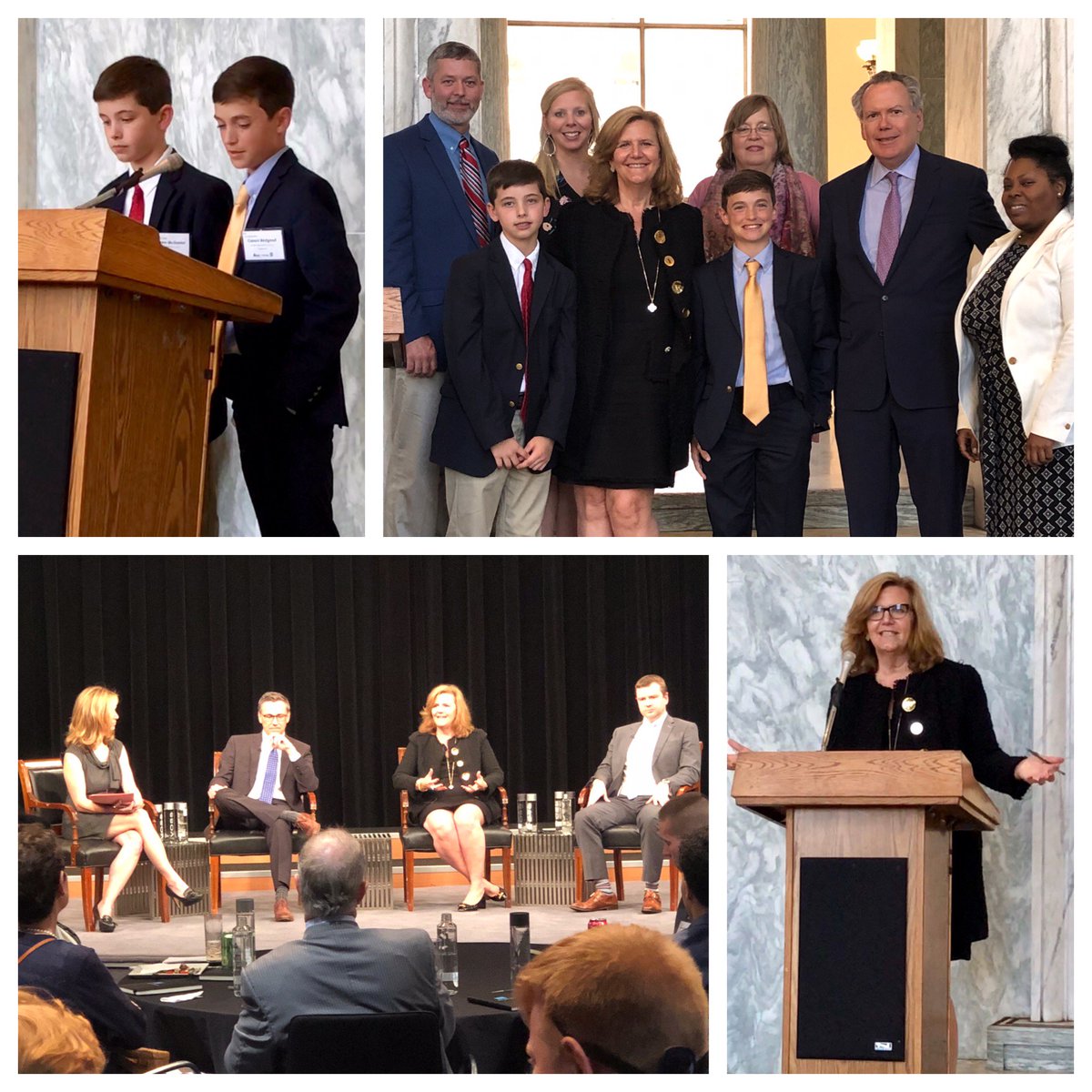 Loved celebrating the top 10 winning teams from the @SIFMAFoundation Capitol Hill Challenge! Teams from around the country competed in a 14-week challenge where they invested a hypothetical $100K! Congrats to Milam Elementary in Mississippi for being #1! #Schwab4Good #FinLit