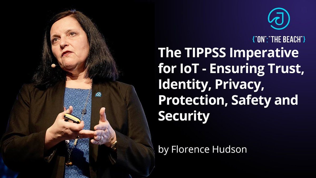 JOTBConf's tweet photo. Video from the talk "The TIPPSS Imperative for IoT - Ensuring Trust, Identity, Privacy, Protection, Safety and Security" by @Flo4Princeton #IoT #Security https://t.co/NUjKqcsLRJ https://t.co/nwfkueSF1N