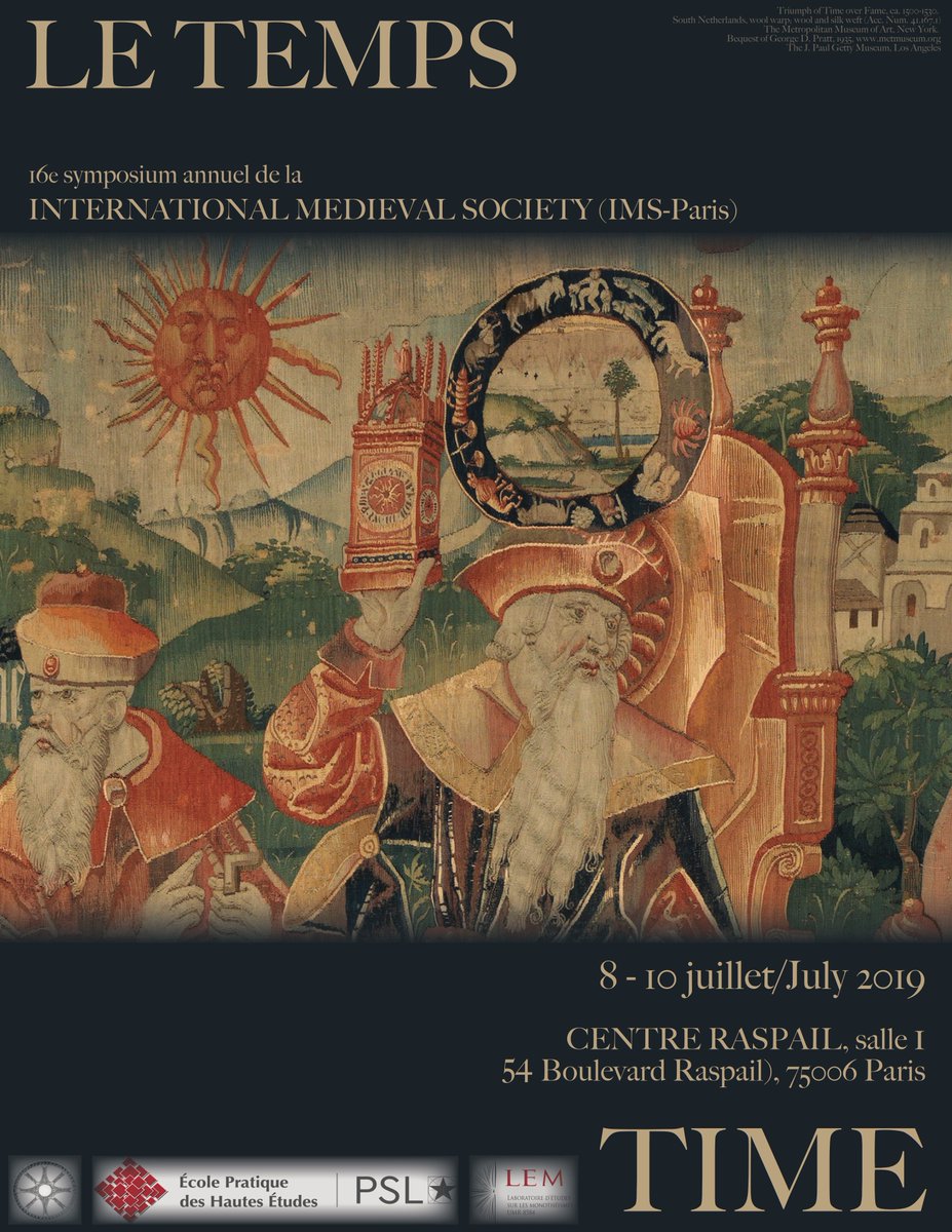 Registration for the IMS-Paris Symposium 2019: Le Temps/Time is now open:

ims-paris.org 

@SorbonneParis3 @SorbonneParis3 <a href="/SorbonneFr/">SorbonneChancellerie</a>  <a href="/LettresSorbonne/">Faculté des Lettres Sorbonne Université</a> <a href="/Sorbonne_Univ_/">Sorbonne Université</a>  <a href="/devhist/">Devenir historien-ne</a> <a href="/archeologique/">Devenir Archéologue</a> <a href="/PolePhototheque/">Photothèque du CESCM</a>  <a href="/CTHS_Paris/">Comité des travaux historiques et scientifiques</a>  <a href="/VBeaulande/">Véronique Beaulande</a> <a href="/AJCHistoire/">AJCH</a> <a href="/MickaelWilmart/">Mickaël Wilmart</a>