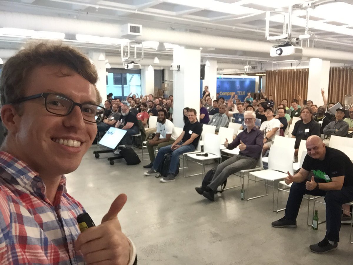 granttimmerman's tweet image. Awesome python devs at the SF Python meetup tonight! #sfpython #serverless #googlecloudfunctions