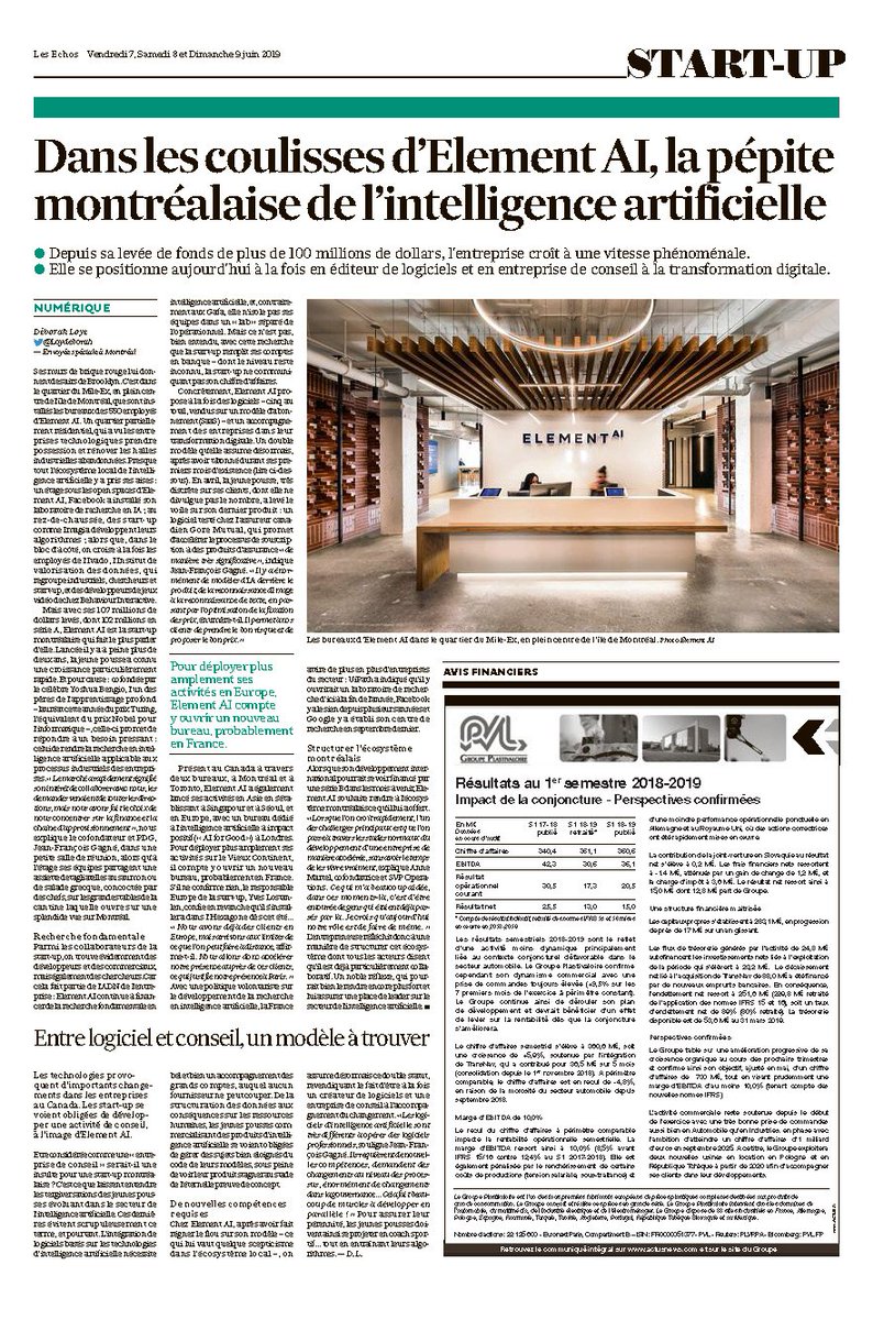 _pierreblanc's tweet photo. [#mustread] #Montreal capitale mondiale de l'#IA #AI? @IA_lesechos @LesEchos @Loydeborah @bengeorges @jmvittori @RemyDemichelis
✅ @Anne_Hidalgo @VillaniCedric @cedric_o @lauredlr 
🗓️ On en parle les 8 &amp; 9 octobre 2019 à @FnTSummit
📘 #IAamonboss #askAI #askPiB https://t.co/WG3OpdyavG