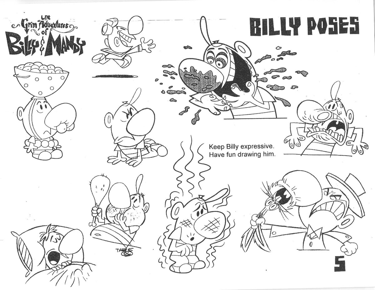 SheetsModel's tweet photo. Billy (Grim Adventures of Billy &amp; Mandy, 2004) #modelsheets https://t.co/FSeG6uSSTg