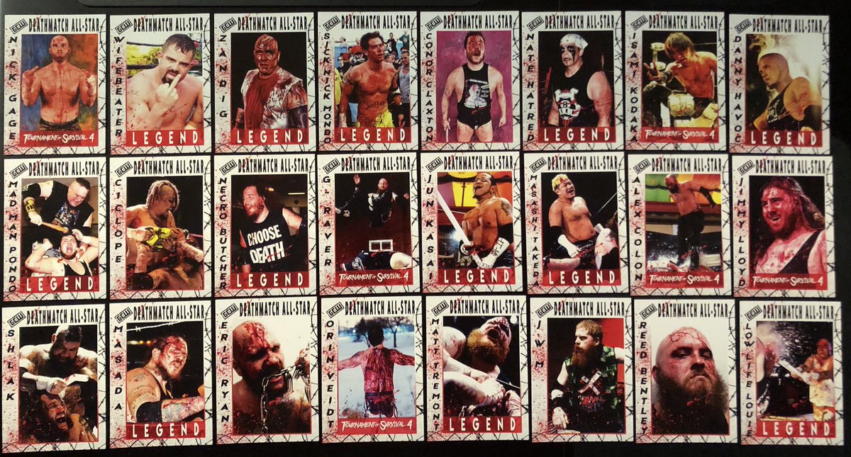 NickGinoK1's tweet photo. #MailDay: Excited to add the newest release of @GCWrestling_ 30 card set to my collection, Deathmatch All-Stars Volume 1! #ToS4 #WrestlingTradingCards @BrianDaBrain @saku155cm @StaySickGRAVER @SHLAK187 @MarkusCrane @alexcolon0139 @Ericryanpro @TremontCZW @OrinVeidt @TheJimmyLLoyd https://t.co/lFK8EF17RM