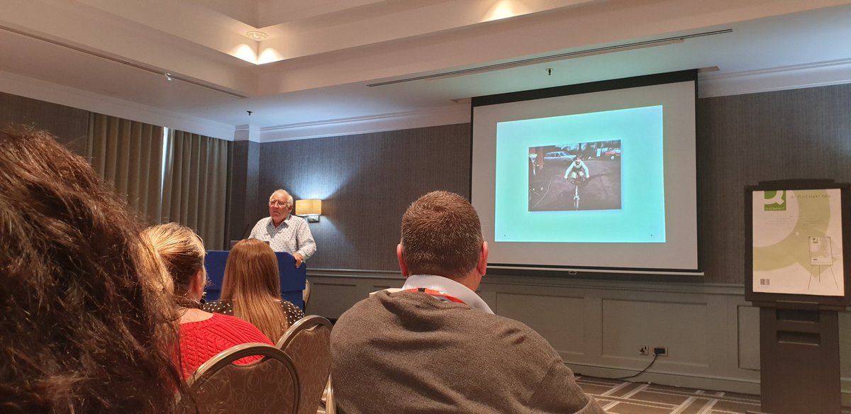 Listening to the wonderful Sir John Timpson talking about attachment aware schools at our #westmidsVSH conference #VirtualSchools