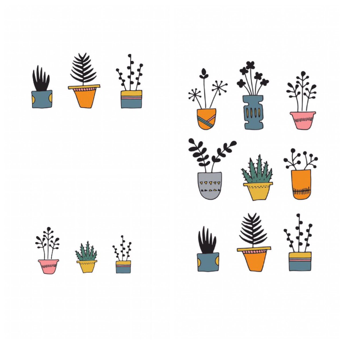 New prints coming very soon @thewarren in Stockport old town. Cute plant pot illustrations to liven up your walls 😊