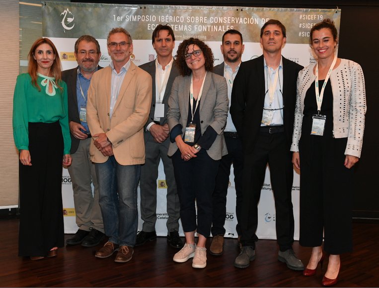 bioscicat's tweet photo. Ha concluido el 1er Simposio sobre Conservación de Ecosistemas Fontinales @SICEF19 del programa Fuentes Naturales de @bioscicat 
Gracias a l@s que lo han hecho posible: @mitecogob @FBiodiversidad @aigua_cat @PedreraFundacio @gencat 
#lovespringwaters
#pactoporlasfuentesnaturales https://t.co/7yVJHpODYR