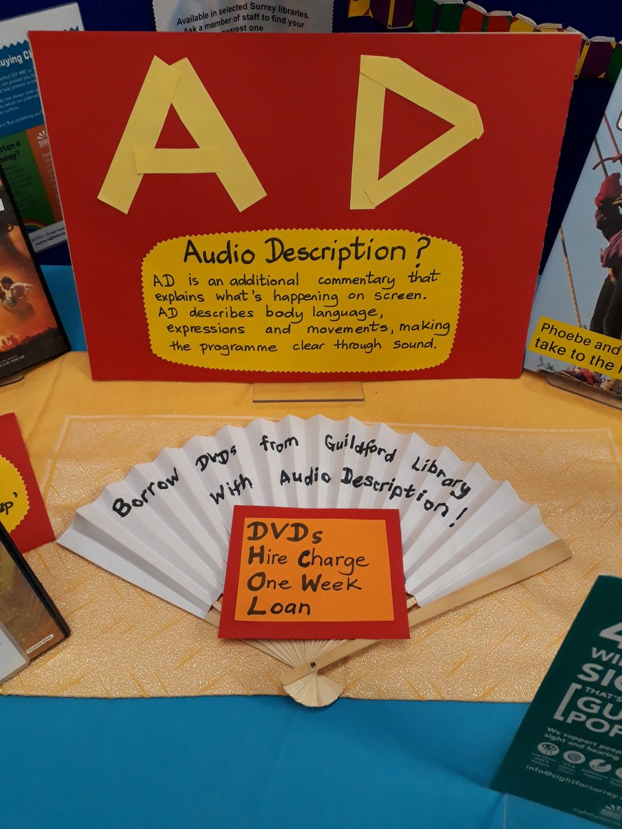 GuildfordLib's tweet photo. Shhh!
We're celebrating #MakeANoiseInLibraries @GuildfordLib!
Come and be inspired by our fabulous display created for #MANIL2019!
#Guildford #LoveLibraries #LoveYourLibrary
@RNIB @libsconnected @CILIPinfo @ShareTheVision1 https://t.co/jbVREW5B04