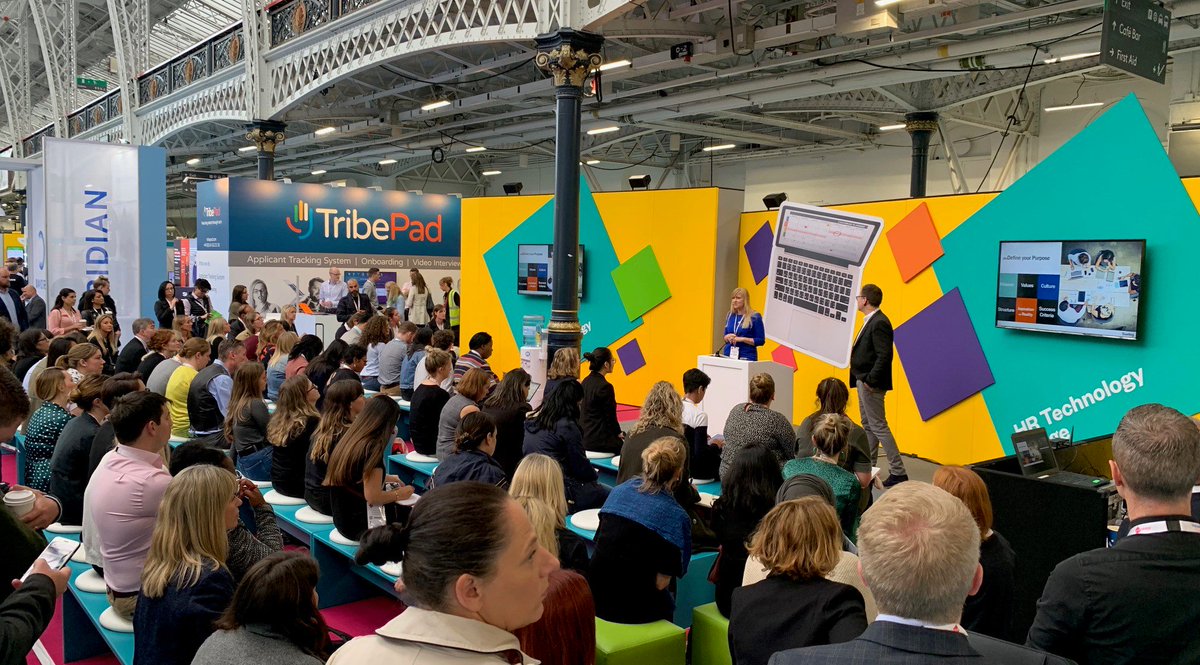 sterlingcheck's tweet image. Sterling's Meredith Van Eeuwen and Steve Smith discuss culture change through people and technology in front of a packed crowd at the #festivalofwork. Meet the rest of the team on stand B100 to pick a candidate in our crane game and win £££ Amazon vouchers! #cipd #culturechange