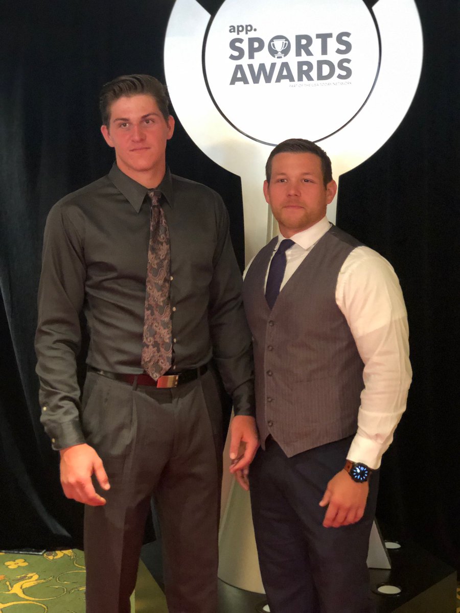cjrash88's tweet photo. Congrats to the DPOTY winner for APP sports award show. Thanks to the @AsburyParkPress for putting on a great show, but the real DPOTY wears red and black, resides in Jackson, is a junior, & is now more motivated than ever. @collinmac99 #FourtyTFLs #DoubleDigitSacks https://t.co/Fh9yJdRtEv