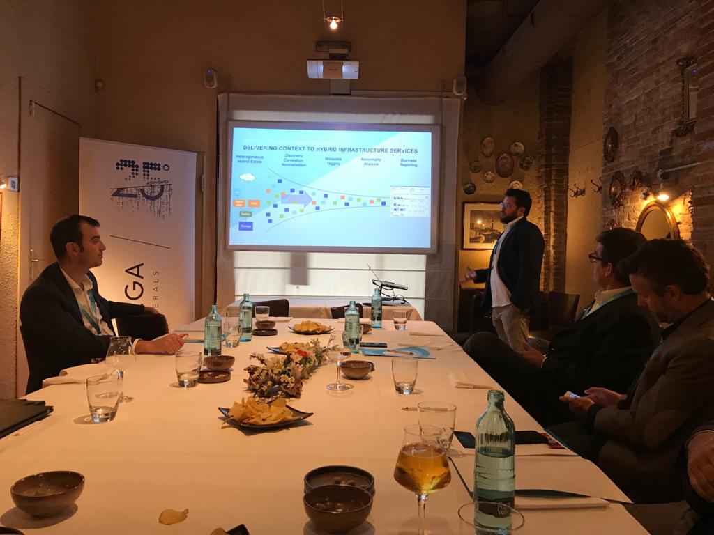 NetApp_es's tweet image. Hoy estamos en Barcelona con @omegaperipheral, donde Hugo Colilla, Consulting Systems Engineer Software de NetApp, nos habla sobre #OnCommandInsight 💡