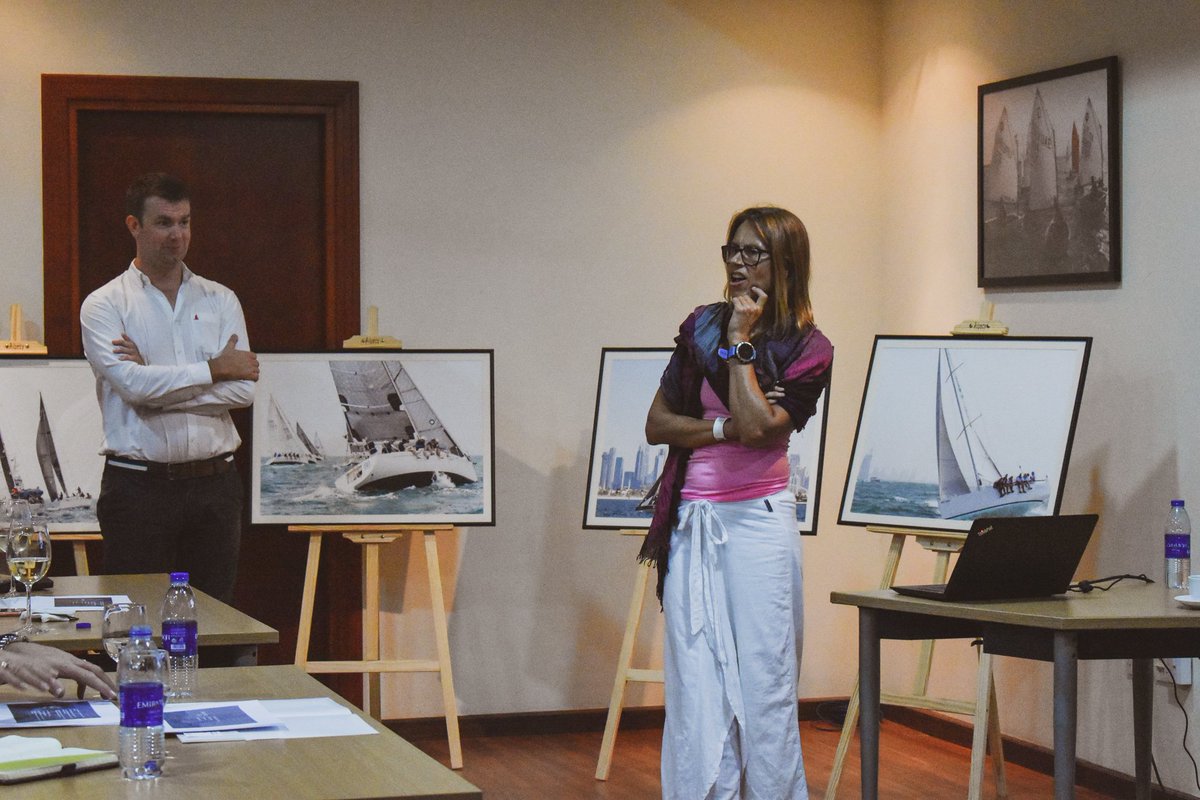 doscuae's tweet photo. We hosted our Partnerships Presentation Evening last night, what a great turnout! Thanks to the efforts of Mitch Webb, Jacky Gerault, David Worrall &amp; Kathleen Swalling. 😊👏🏼 #doscuae #sailing #partnerships #sponsor #Dubai #mydubai #UAE https://t.co/LW9ioA4TsU