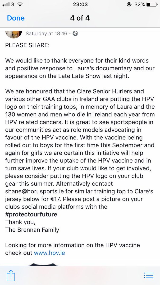 Please support if you can #HPV