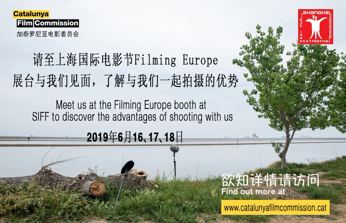 CatalunyaFilm's tweet photo. 🌏On 16, 17, 18 June we’ll be in Shanghai presenting the advantages of shooting in Catalonia!
💁♀Come and meet us at the #FilmingEurope booth at SIFF Film Market (Shanghai Exhibition Center, central hall, booth K1).
🔗https://t.co/GKcQqFruDJ
@icec_cat @SpainFilm @eufcn https://t.co/lbECIVye3r