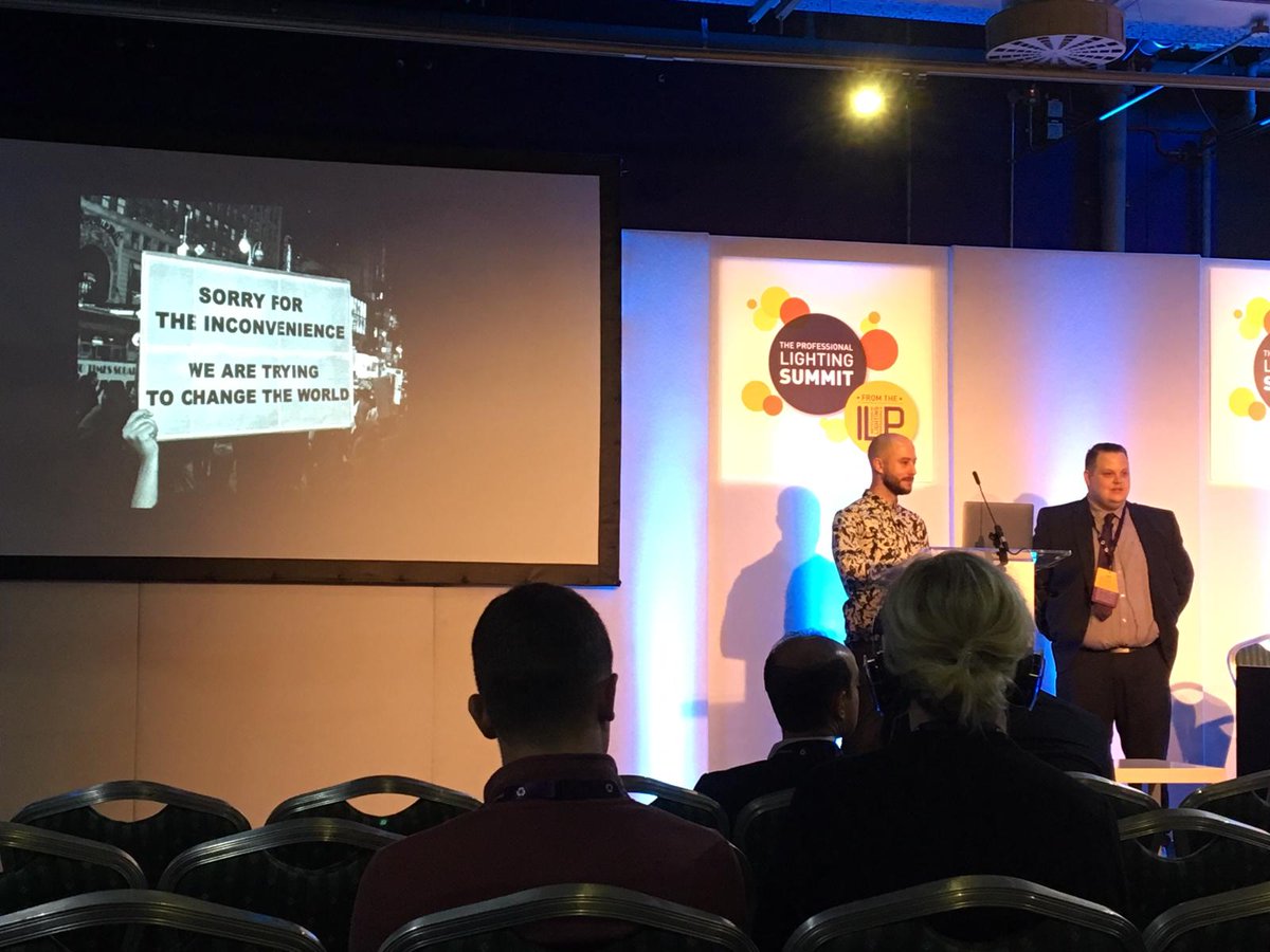 AllUrbanLtd's tweet photo. Today we are at the @the_ilp Lighting summit 2019. We are listening to a great talk by @mgrubbstudio #feelinginspired
#ILP #TheILP #LightingSummit #Lighting #Light #PublicRealm #ILPSummit https://t.co/JnMDQRdEJo