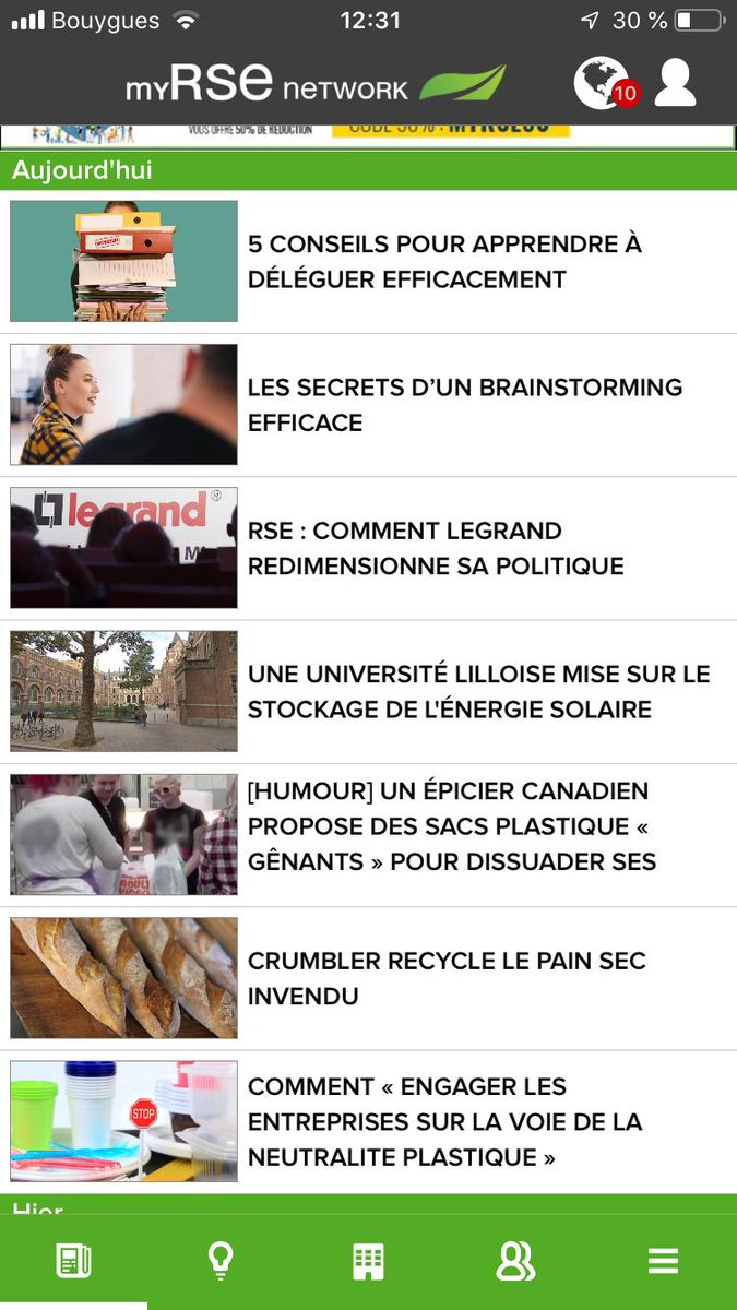 myRSE_Network's tweet image. Au sommaire aujourd'hui : de l'humour pour changer les habitudes (on adore !), des conseils de management, la politique RSE de Legrand, de l'Université Catholique de Lille, et toujours... stop au plastique !
Bonne lecture, et n'hésitez pas à nous écrire en retour 😀