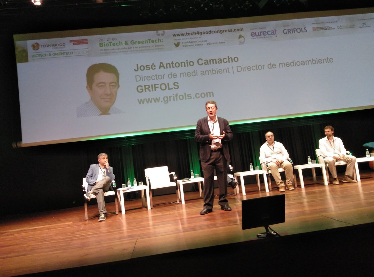 Eurecat_events's tweet photo. En @FundacioGrifols también apuestan por la #EconomíaCircular y el ecodiseño es relevante en la concepción de nuevos productos desde hace años #Tech4GoodCongress https://t.co/grJrSibnUE