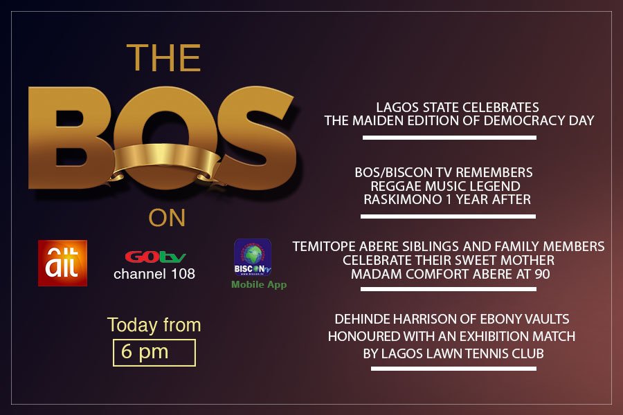 biscontv1's tweet photo. Join us tonight on Bisi Olatilo show for the scheduled programs. Catch Up on the GO on your mobile devices. Download biscontvapp from google/apple store.
#sanwaolu #APC #raskimono #events #lagosstate #birthday #ebonyvault #deventscoverage #bos #biscontv #nigeriademocracy https://t.co/7HDmOQ2rqD