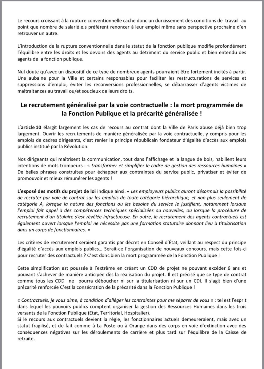 leparisiendu92's tweet photo. L’intersyndicale "Ville de Paris" dit NON à la Loi de Transformation de la Fonction Publique #UNSA #UnsaAp #TeamUNSA https://t.co/1J4qhSfCgB