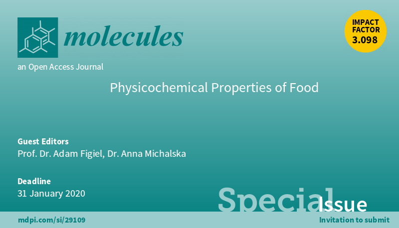 Molecules_MDPI's tweet photo. 📢 New Special Issue Open for Submissions: Physicochemical Properties of Food
✏️ Guest edited by Prof. Dr. Adam Figiel and Dr. Anna Michalska
🔗 https://t.co/2Pw0u1FB43
📌 #ChemicalComposition #FunctionalCompounds #Bioactivity #Volatiles #Color #WaterActivity https://t.co/t3MunAyAQ8